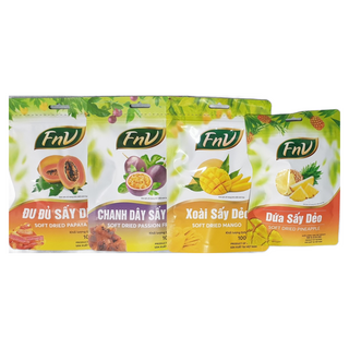 반건조 과일 4종 세트(파파야 패션후르츠 망고 파인애플), 1세트, 400g