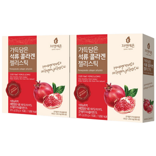 자연에온 가득담은 석류 콜라겐 25g x 15포, 375g, 2박스
