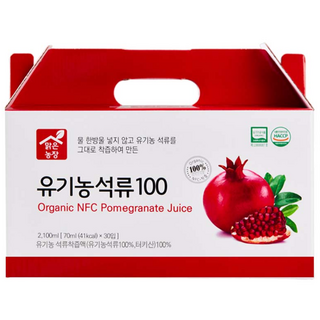 맑은농장 유기농 석류즙 100, 2.1L, 1개