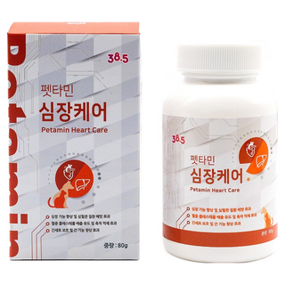 38.5 고양이 강아지 심장 간 영양제 펫타민 심장케어, 1개, 심장/간
