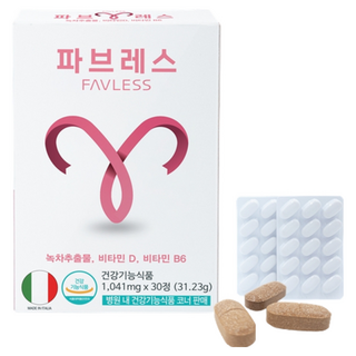 파브레스 녹차 카테킨 체지방 감소제, 2개, 30정