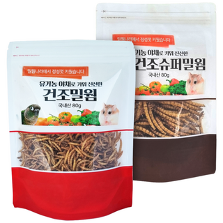 밀웜나라 프리미엄 건조 슈퍼밀웜 1+1 행사!, 40g, 2개