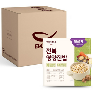 [베이비본죽] 실온이유식 완료기 전복영양진밥 1박스(12개), 12개, 180g