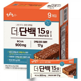 빙그레 더단백 크런치바 초코, 40g, 36개
