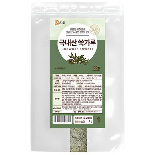 윤고집 쑥가루, 100g, 1개