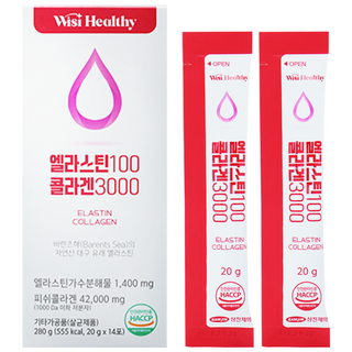 Wisi Healthy 膠原蛋白果凍隨身包 石榴口味 3000mg, 280g, 1盒