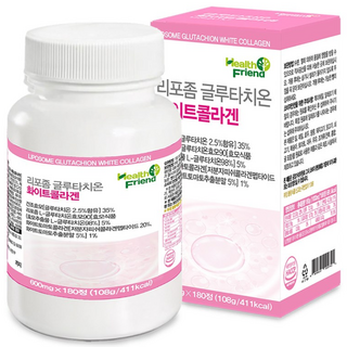 헬스프랜드 리포좀 글루타치온 화이트 콜라겐 6개월분 600mg x 180정, 1개