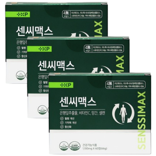 센시 맥스 아 름다운 혈행개선 장시간 서서 일하신분에게 도움을주는 은행잎추출물 셀렌 영양제, 2개, 30정