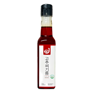 장터엔 고추기름 국산고추씨기름 250ml, 고추씨기름, 유리병, 1개