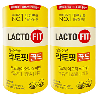 종근당건당 락토핏 생유산균 골드 프로바이오틱스, 100g, 2개