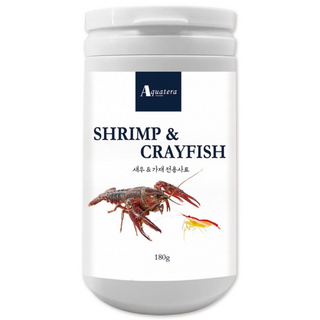 아쿠아테라 새우 & 가재 전용 사료, 180g, 1개