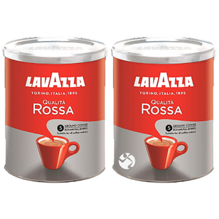 라바짜 퀄리타 로사 분쇄 커피 원두 250g x 2개, 모카포트