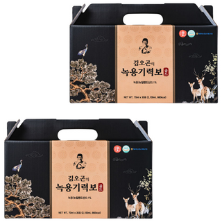 김오곤의 녹용 기력보 골드 십전대보 14가지 한약재 진액, 2박스, 70ml