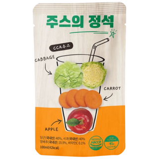 주스의정석 CCA주스 사과 당근 양배추 무첨가 주스, 100ml, 60개