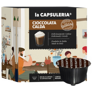 La CAPSULERIA Dolce Gusto膠囊咖啡機適用 巧克力香可可巧克力, 16入, 14g, 1個