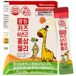 광동 6년근 키즈홍삼젤리, 600g, 1개