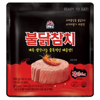 사조 불닭참치 100g 간편 파우치용, 10개