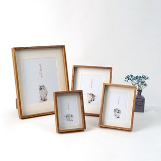 스카바르 탁상 빈티지 물푸레나무 엔틱 사진 액자틀 5x7 6x8 8x10 11x14, 6x8인치(15x20cm)