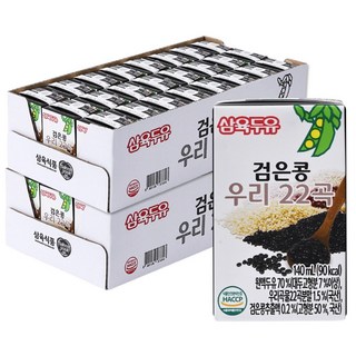 삼육두유 검은콩 우리22곡 두유, 48개, 140ml