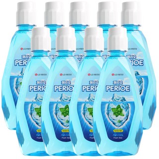페리오 가글액 쿨링민트, 760ml, 9개