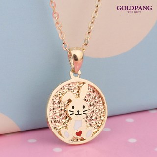 실버 토끼 미아방지 목걸이