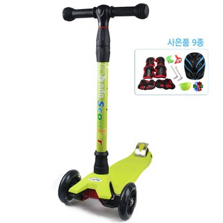 도도스쿠터 아동용 파스텔 킥보드, 라임그린, 1개