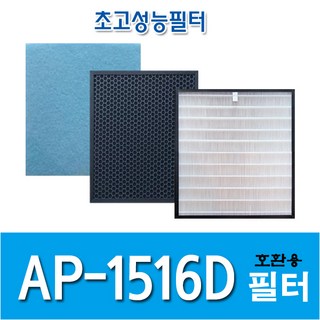 H13등급 코웨이 AP-1516D APMS-1516F APMS-1516E AP-1207BH 공기청정기 필터 호환용, 헤파필터1+탈취필터1+미세먼지필터3, 1개