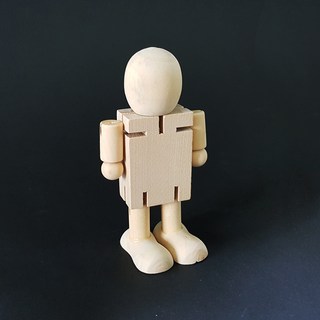 나무공예 움직이는 나무인형 원목인형 /우드 ABC문구, 무브 원목인형