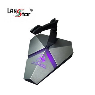 랜스타 LED 마우스 번지대 USB HUB TF 카드리더기 LS-MBG 60113, 1개