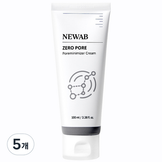 뉴에이비 제로 포어 모공 수축 크림, 5개, 100ml