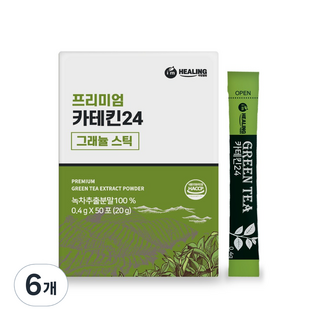 아임힐링 카테킨24 녹차 추출분말, 0.4g, 50개입, 6개