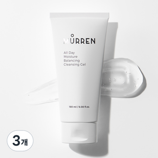 뮤렌 올데이 모이스처 밸런싱 클렌징 젤, 3개, 180ml