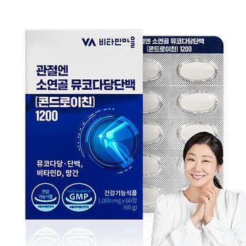 비타민하우스 뮤코다당 단백 콘드로이친 프로업 1200 1200mg x 60정-추천-상품