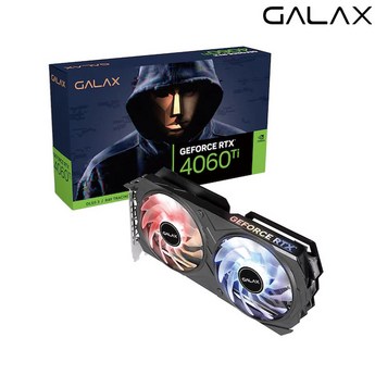 갤럭시코리아 GALAX 지포스 RTX 4060 Ti EX BLACK OC D6 8GB-추천-상품