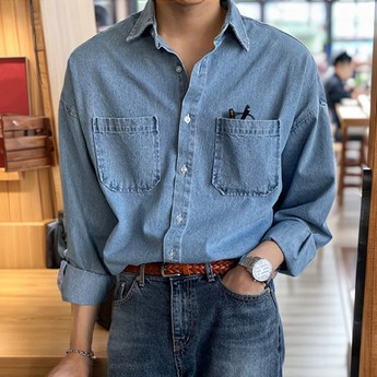 데님셔츠 활용법: 스타일부터 실용성까지, 다채로운 매력을 담다 2 데님셔츠-추천-상품