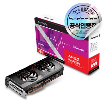 SAPPHIRE 라데온 RX 7700 XT PULSE D6 12GB-추천-상품