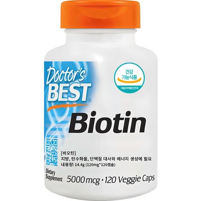 닥터스베스트 비오틴, 120정, 1개_금발 머리카락 굵어지는 비밀
