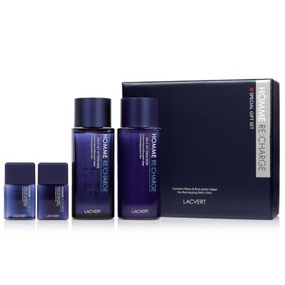 라끄베르 남성용 옴므 리차지 2종 기획세트, 애프터 쉐이브 185ml + 에멀전 180ml + 애프터 쉐이브 35ml + 에멀전 35ml, 16세트
