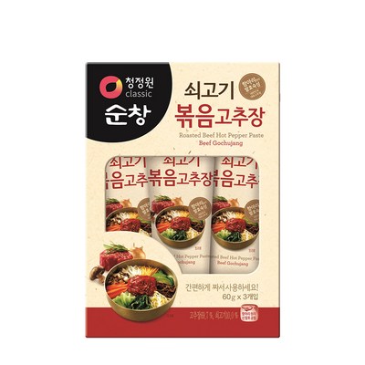 청정원순창 쇠고기볶음 고추장, 60g, 3개_편안한 여행을 위한 완벽한 선택