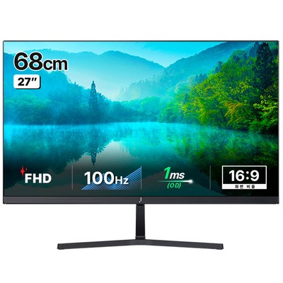  주연테크 FHD LED 100Hz 모니터, 68cm, V27FX(일반) _최신 27인치 모니터로 안목을 즐기다