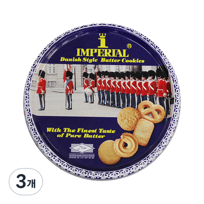 임페리얼 데니쉬 스타일 버터쿠키, 500g, 3개_부드럽고 고소한 맛