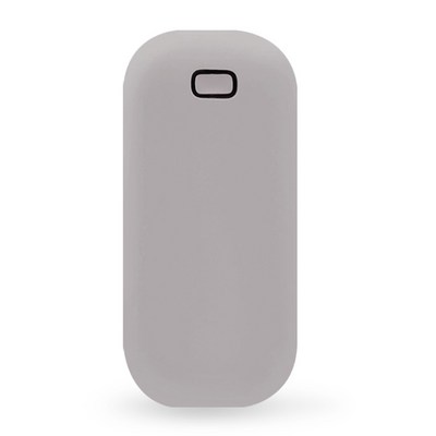 단미 조약돌 USB 충전식 손난로 보조배터리 5000mAh + 전용 파우치, pebble, 그레이
