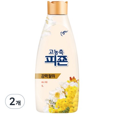  고농축 피죤 강력탈취 오리지널 써니가든 섬유유연제, 1L, 2개 _촉촉한 옷으로 가득 채우는 향기