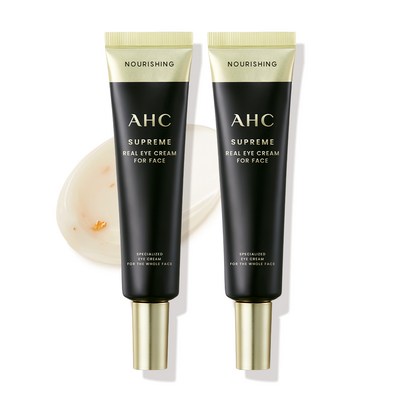 AHC 슈프림 리얼 아이크림 포 페이스, 30ml, 2개_아이크림으로 맑고 건강한 피부를 만들어보세요