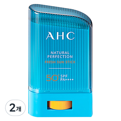 A.H.C 내추럴 퍼펙션 프레쉬 선스틱 SPF50+ PA++++, 22g, 2개입_완벽한 피부 보호