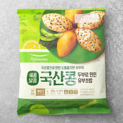  풀무원 새콤달콤 국산콩 두부로 만든 유부초밥, 330g, 1개 