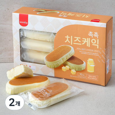  삼립 리얼 후레쉬 치즈케익 10개입, 700g, 2개 _진정한 맛의 향연