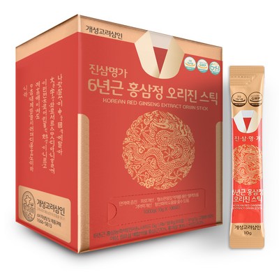 개성고려삼인 진삼명가 6년근 홍삼정 오리진 스틱 100p, 1kg, 1개_깊어진 우정과 성장의 이야기