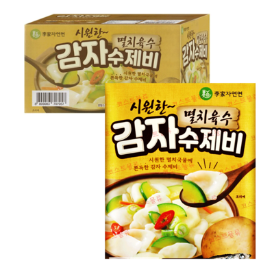  이가자연면 멸치육수 감자 수제비, 186.5g, 8개 _입안 가득 감자풍미