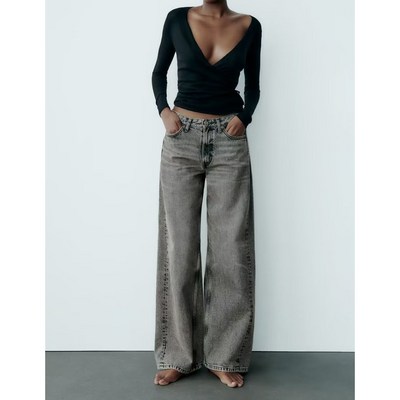 ZARA 여자 와이드핏 청바지 캐주얼 데님팬츠 3Y1007_피부 본연의 아름다움을 담은 자라 스킨케어 라인 소개